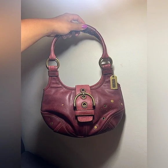 COACH コーチ Y2K 9641 ソーホー ハンドバッグ レザー Coach | Bags | Coach Soho Bordeaux Double Handle Leather